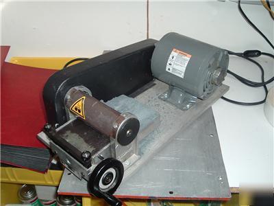 Habasit belt grinder skiver. model a-100 with motor