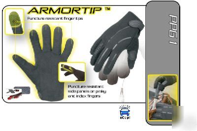Hatch armortip puncture protective search gloves xl