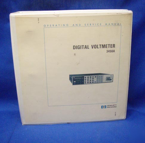 Hp 3456A digital voltmeter operating & service manual