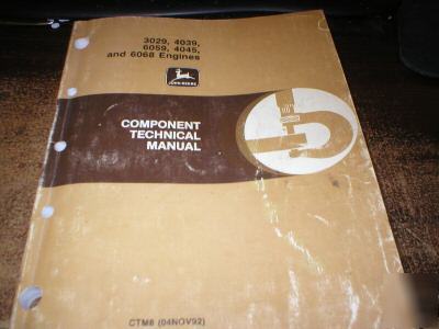 John deere 3029 6059 4045 6068 engines technical manual