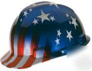 Msa freedom series american stars & stripes hard hat