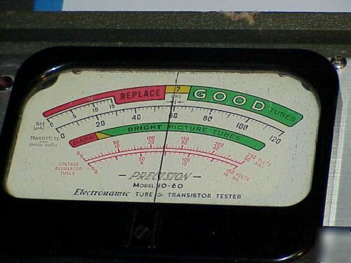 Nice precision model 10-60 tube & transistor tester