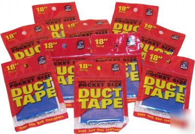 Pocket duct tape 10 packages blue