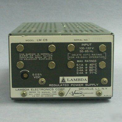Used lambda lm C5 5-volt linear power supply