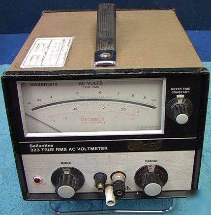 Ballantine 323 true rms ac voltmeter analog