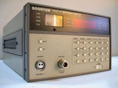 Boonton 4200 rf microwattmeter + warranty good cond.