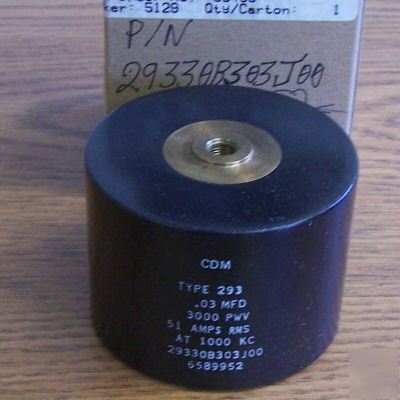 Cdm high voltage cylindrical mica cap 99DC 29330B303J00