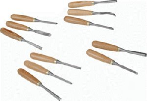 12 pc oak wood carving tool chisel woodworking tool set