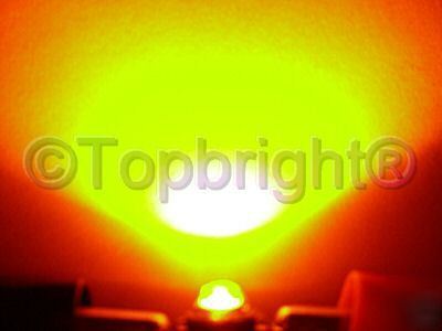 5 pc 1 watt star high power yellow led 30 lumens