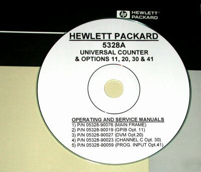 Hp 5328A + options *service manuals* (6 volume set)