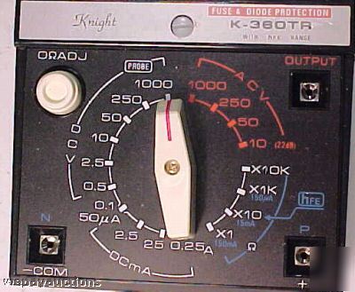 K-360TRA professional multitester & transistor tester 5