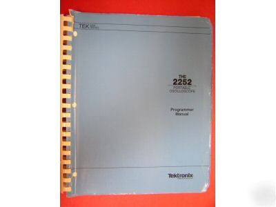 Tektronix 2252 oscilloscope programmer manual