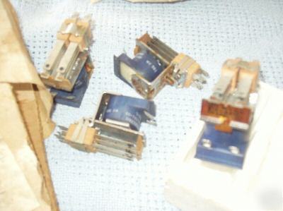 4 elec-trak relays, 10 amp 1/4 horse, ge, mower E12 +