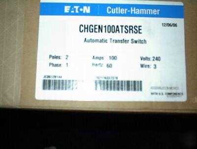 Automatic generator transfer switch, cutler hammer