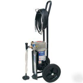 New campbell hausfeld 2/3 hp airless sprayer w/ cart