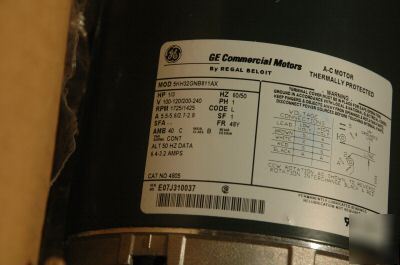 New ge ac motor 1/3HP 60/50HZ 1725/1425 rpm- 