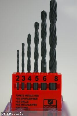 New quality professional 6 pce hss drill bit set tool