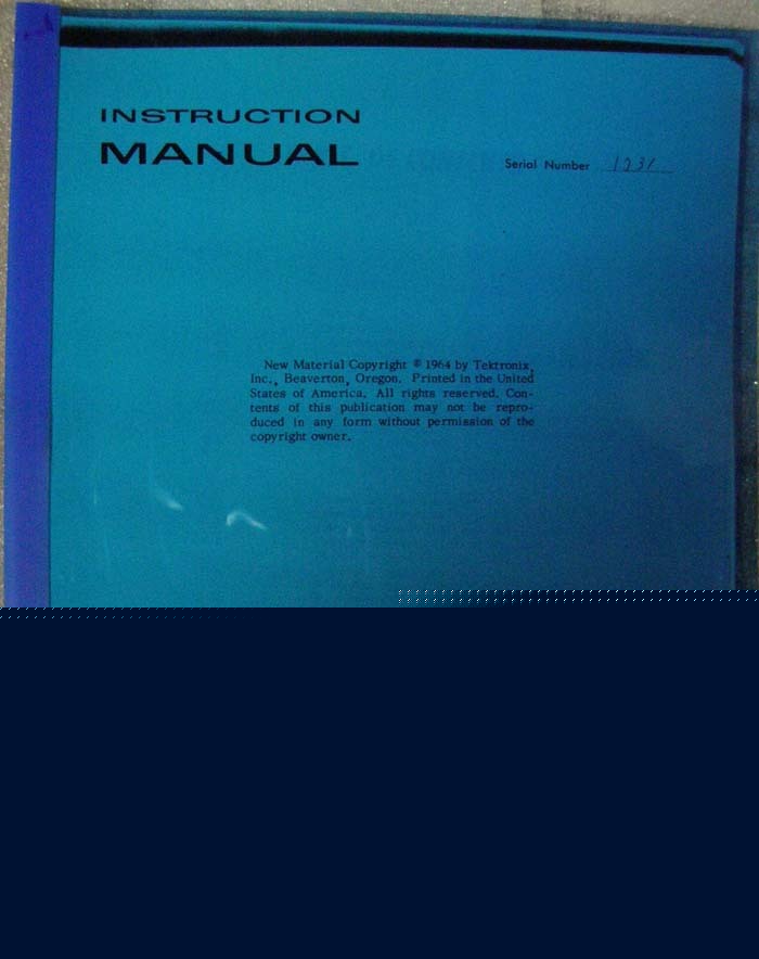 Tektronix l-20/30 pentrix spectropulse manual