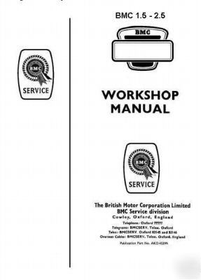 Bmc 1.5 ltr diesel - workshop manual - digital delivery