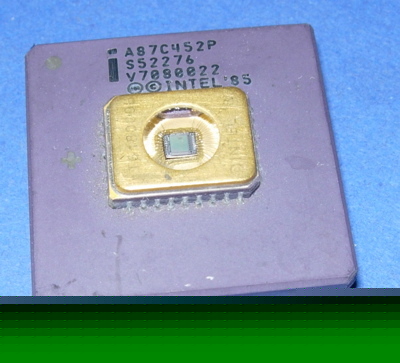 Cpu A87C452P intel pga gold rare vintage last one 