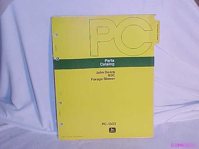 John deere 65C forage blowers parts catalog