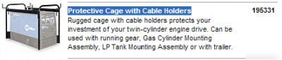 Miller 195331 protective cage with cable holders (gas)