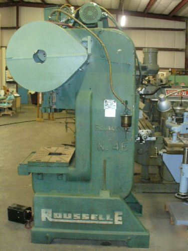 Rouselle obi fly wheel back geared #4E punch press