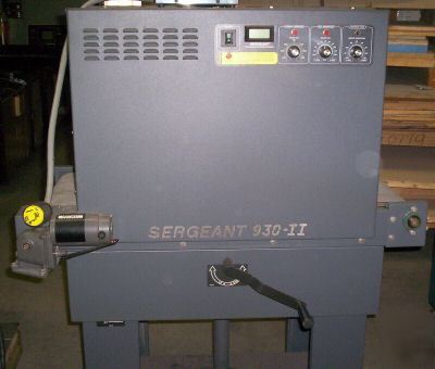 Sergeant 930 ii shrink tunnel, heat tunnel, sealer