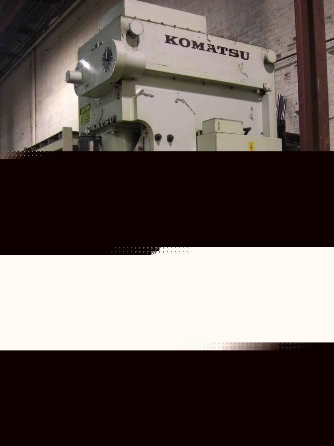 110 ton komatsu gap frame punch press