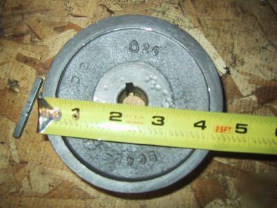 4-1/2 dia cast iron pulley for lathe motor