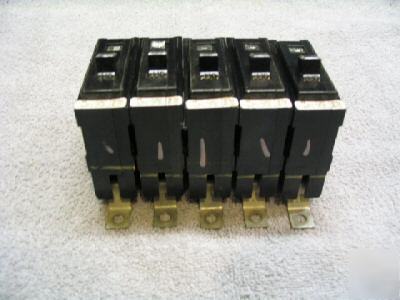 5 westinghouse 20 amp single pole ba circuit breakers