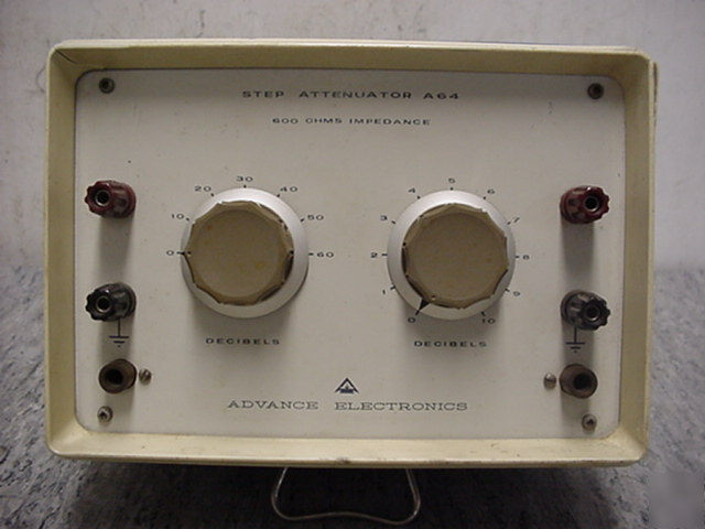 Advance electronics step attenuator A64 600 ohms tested