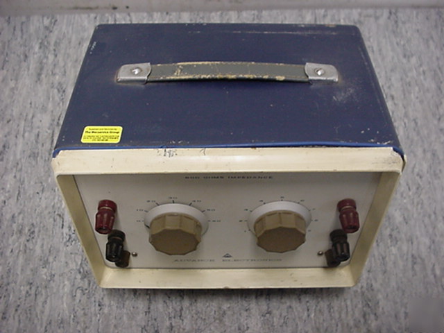 Advance electronics step attenuator A64 600 ohms tested