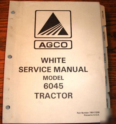 Agco white 6045 tractor service repair manual