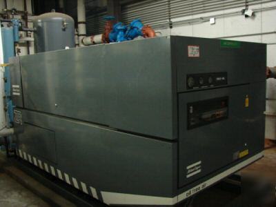 Atlas copco ZR237-100 air compressor w/ air dryer 50 hp