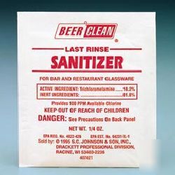 Beer clean last rinse sanitizer-drk 90223