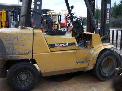 Caterpillar 8,000 lb dual wheel pneumatic forklift