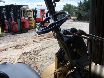 Caterpillar 8,000 lb dual wheel pneumatic forklift