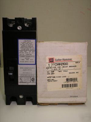 Cutler hammer CHH2100 2 pole ch 100 amp breaker 