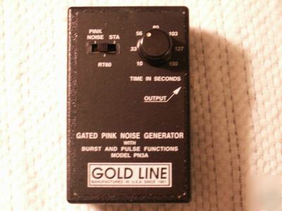 Goldline gated pink noise generator never used 