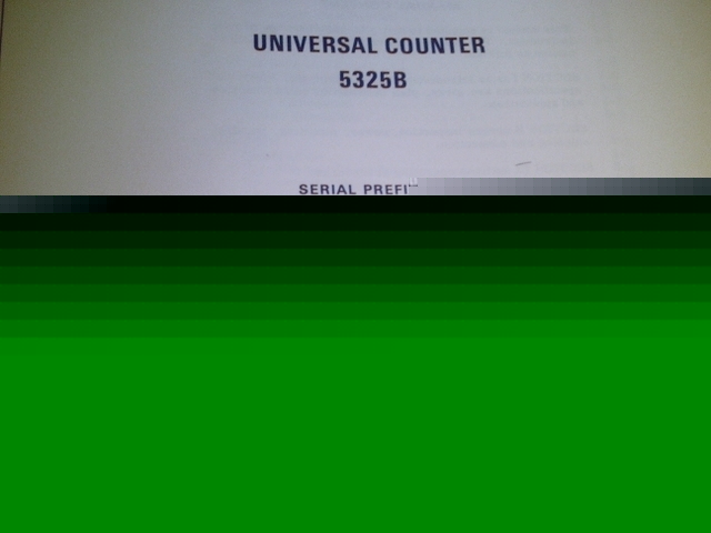 Hp 5325B universal counter *original op./service manual