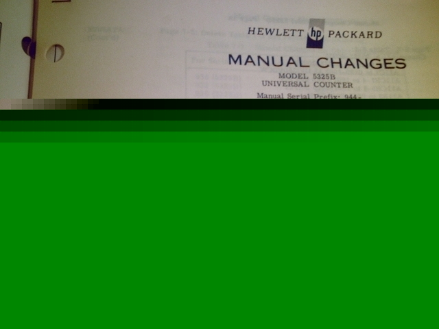 Hp 5325B universal counter *original op./service manual