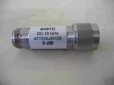 Hp agilent 8491C attenuator, dc-18 ghz, 3 db