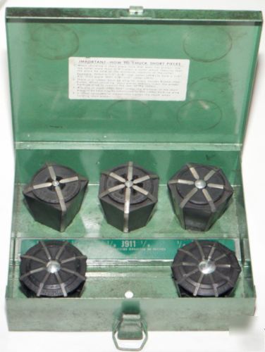 Jacobs rubber-flex 5 piece collet set 1/16