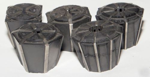 Jacobs rubber-flex 5 piece collet set 1/16