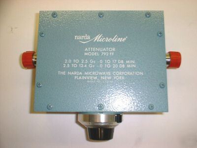 Narda 792FF 2 - 12.4 ghz variable attenuator