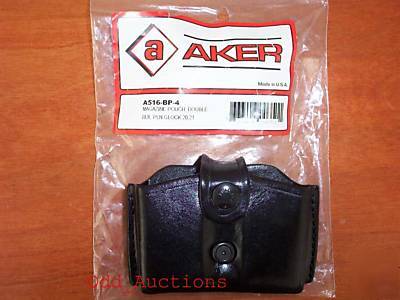 New aker double magazine pouch glock 20 21 police