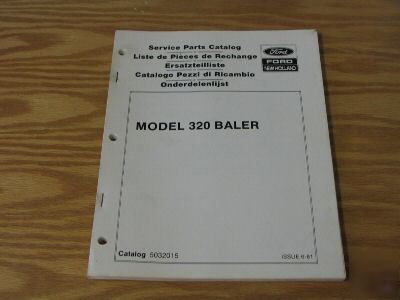 New holland 320 baler parts catalog manual