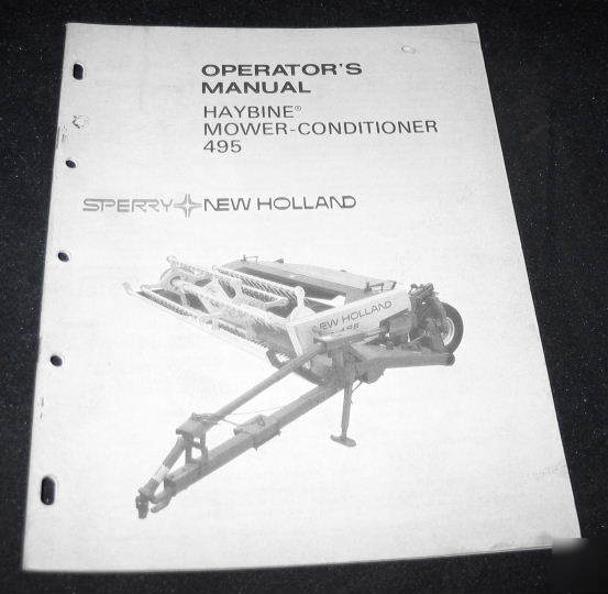 New holland haybine mower conditioner 495