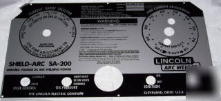 New lincoln electric welder sa-200 l-5750 control plate